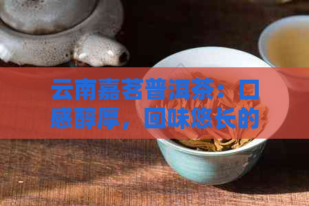 云南嘉茗普洱茶：口感醇厚，回味悠长的好茶！