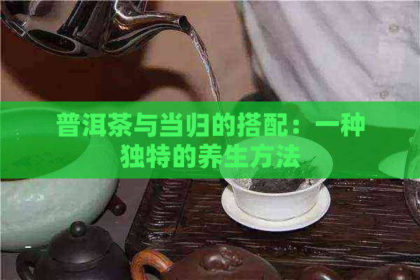 普洱茶与当归的搭配：一种独特的养生方法