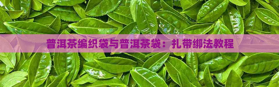 普洱茶编织袋与普洱茶袋：扎带绑法教程