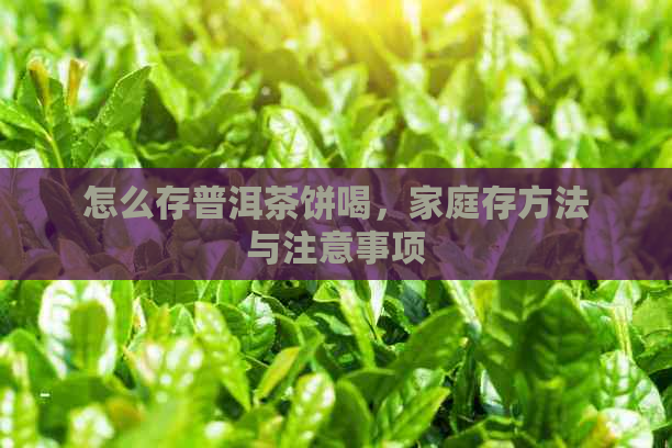 怎么存普洱茶饼喝，家庭存方法与注意事项