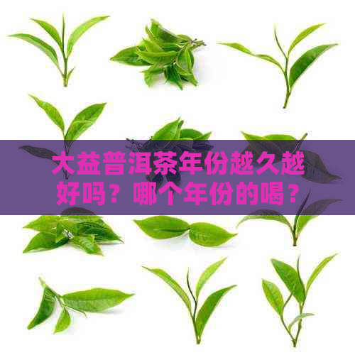 大益普洱茶年份越久越好吗？哪个年份的喝？