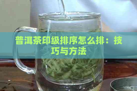 普洱茶印级排序怎么排：技巧与方法