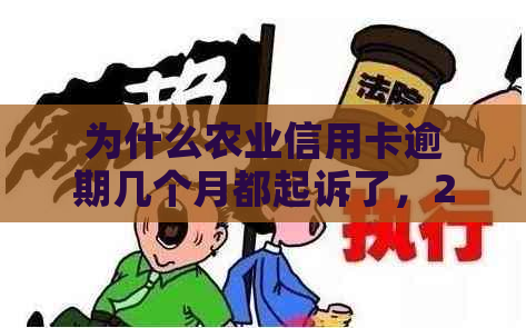 为什么农业信用卡逾期几个月都起诉了，2021年农业银行信用卡逾期新法规