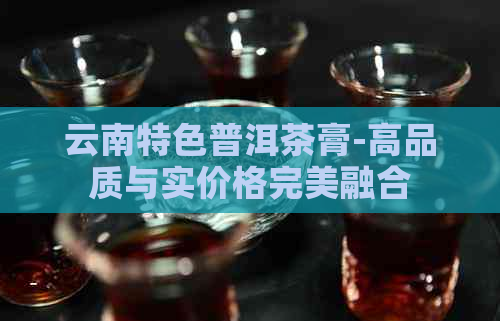 云南特色普洱茶膏-高品质与实价格完美融合