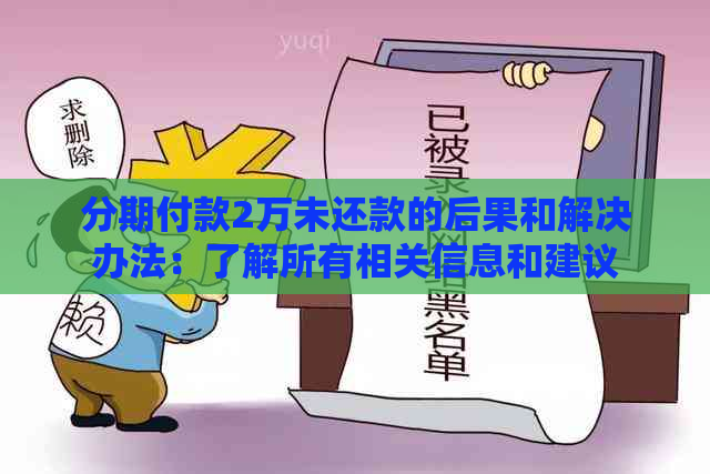 分期付款2万未还款的后果和解决办法：了解所有相关信息和建议