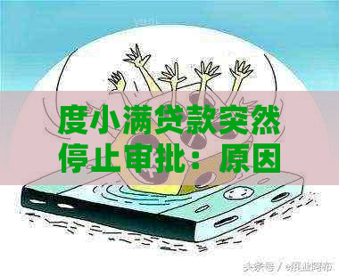 度小满贷款突然停止审批：原因分析与可能解决方案