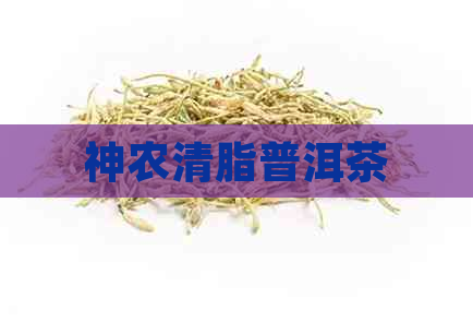 神农清脂普洱茶