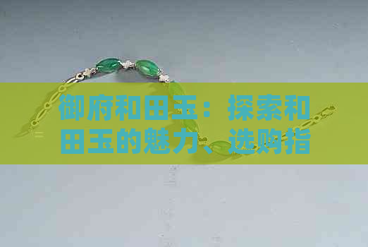 御府和田玉：探索和田玉的魅力、选购指南与保养方法，解答用户所有疑问