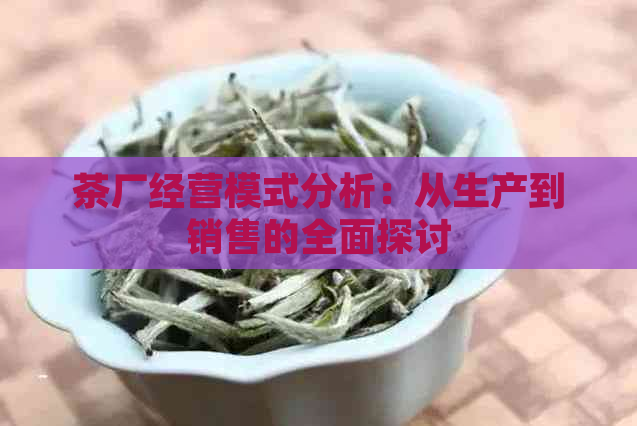 茶厂经营模式分析：从生产到销售的全面探讨