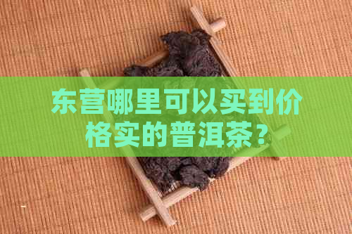 东营哪里可以买到价格实的普洱茶？