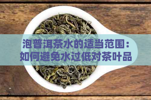 泡普洱茶水的适当范围：如何避免水过低对茶叶品质的影响？