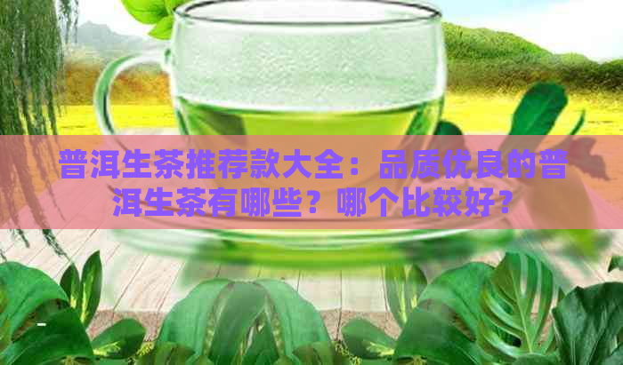 普洱生茶推荐款大全：品质优良的普洱生茶有哪些？哪个比较好？