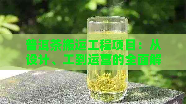 普洱茶搬运工程项目：从设计、工到运营的全面解决方案