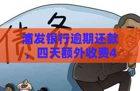 浦发银行逾期还款，四天额外收费400多元