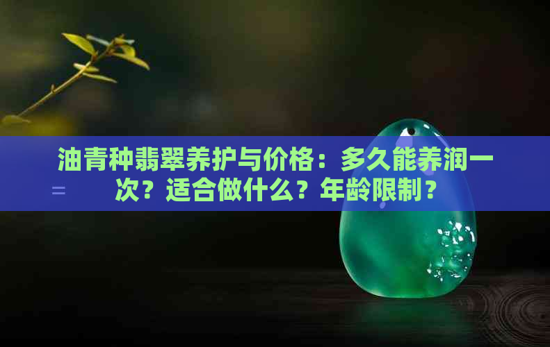 油青种翡翠养护与价格：多久能养润一次？适合做什么？年龄限制？