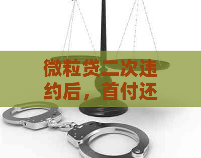 微粒贷二次违约后，首付还款方案在何种情况下会失效？