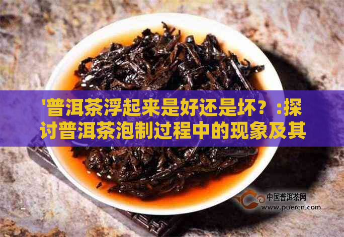 '普洱茶浮起来是好还是坏？:探讨普洱茶泡制过程中的现象及其品质影响'