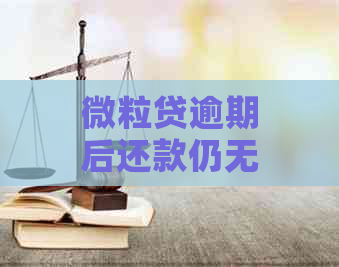 微粒贷逾期后还款仍无法借款：显示及解决方法