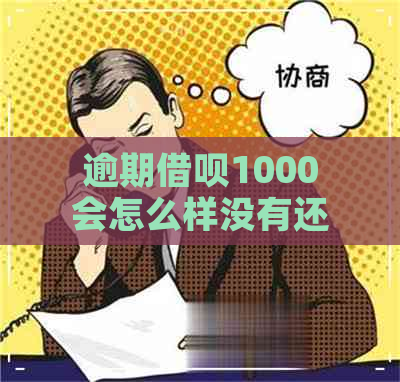 逾期借呗1000会怎么样没有还