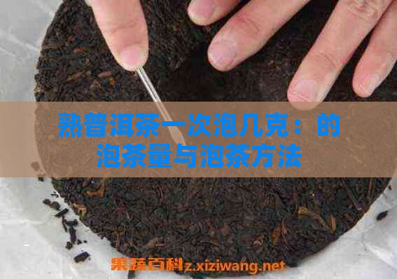 熟普洱茶一次泡几克：的泡茶量与泡茶方法