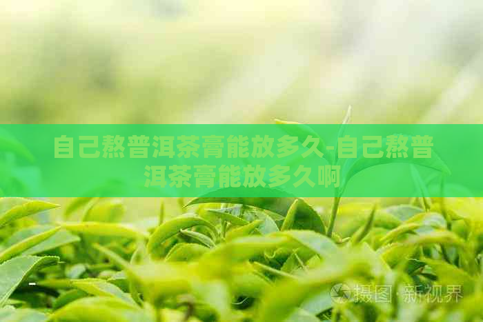 自己熬普洱茶膏能放多久-自己熬普洱茶膏能放多久啊