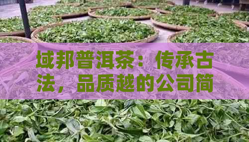 域邦普洱茶：传承古法，品质越的公司简介