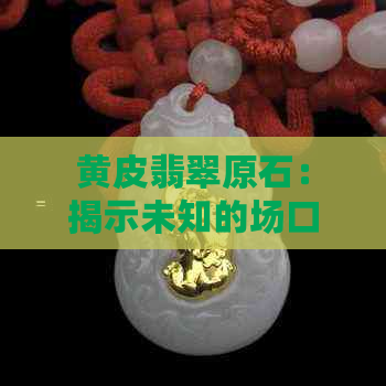 黄皮翡翠原石：揭示未知的场口之谜，揭示其内在价值与皮的奥秘