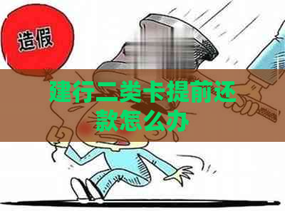 建行二类卡提前还款怎么办