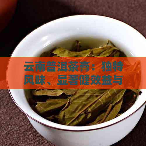 云南普洱茶膏：独特风味、显著健效益与多元饮用方法详解