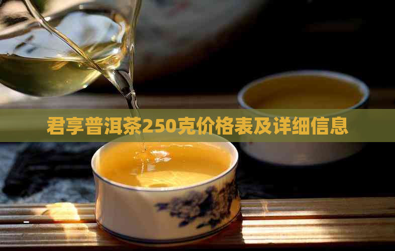 君享普洱茶250克价格表及详细信息