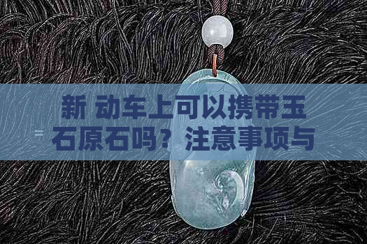 新 动车上可以携带玉石原石吗？注意事项与政策解析