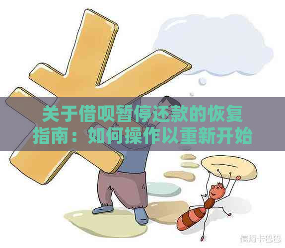 关于借呗暂停还款的恢复指南：如何操作以重新开始偿还