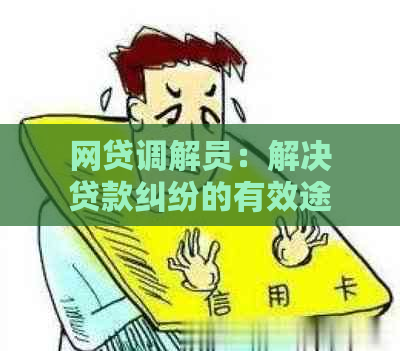 网贷调解员：解决贷款纠纷的有效途径吗？