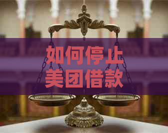 如何停止美团借款还款？详细步骤与注意事项一览