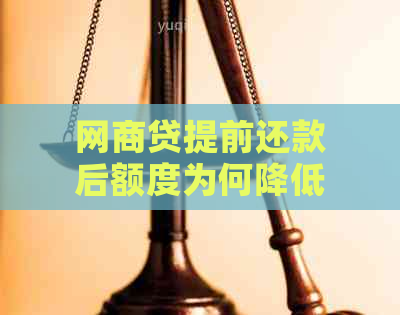 网商贷提前还款后额度为何降低：原因与影响全解析