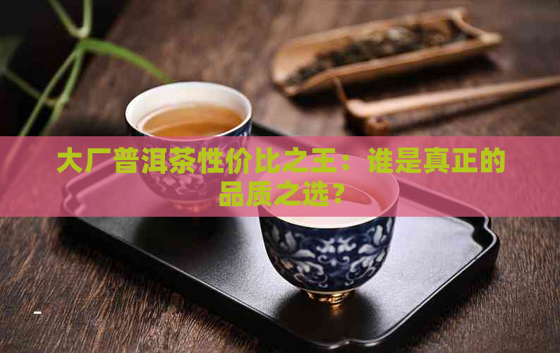 大厂普洱茶性价比之王：谁是真正的品质之选？