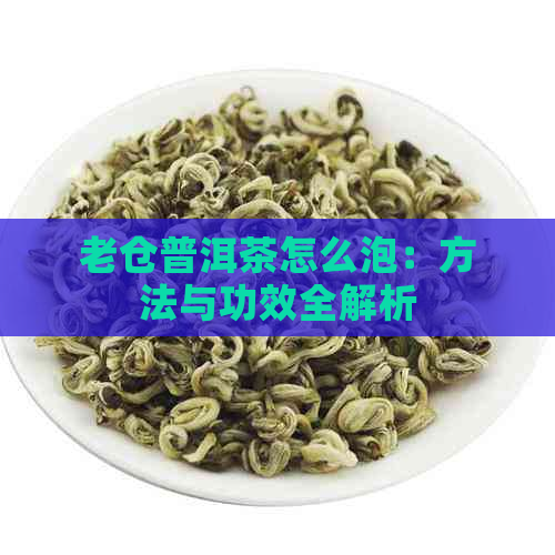 老仓普洱茶怎么泡：方法与功效全解析