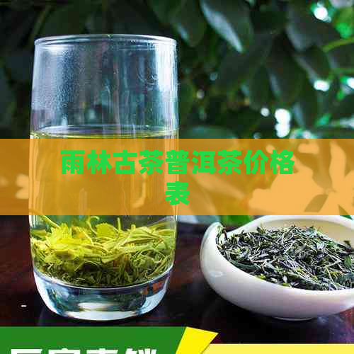 雨林古茶普洱茶价格表