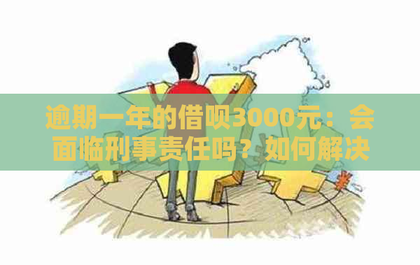 逾期一年的借呗3000元：会面临刑事责任吗？如何解决逾期还款问题？