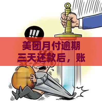 美团月付逾期三天还款后，账户受限无法正常使用怎么办？