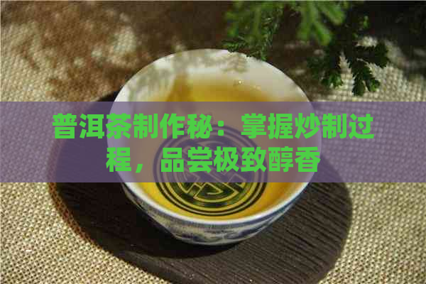 普洱茶制作秘：掌握炒制过程，品尝极致醇香