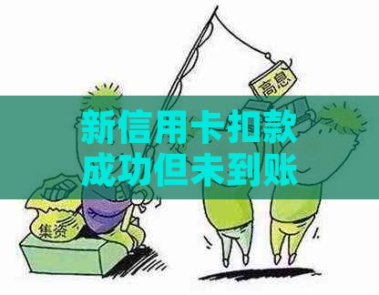 新信用卡扣款成功但未到账？解决方法一网打尽！