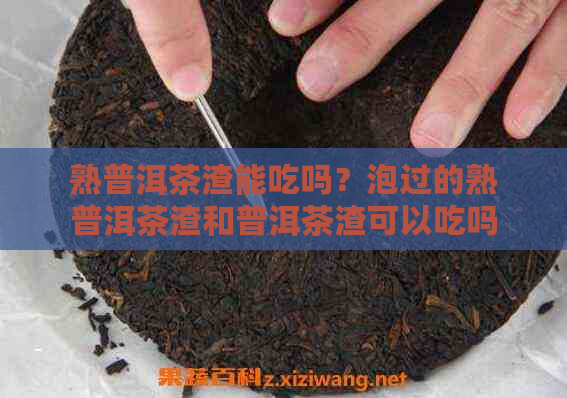 熟普洱茶渣能吃吗？泡过的熟普洱茶渣和普洱茶渣可以吃吗？