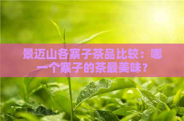 景迈山各寨子茶品比较：哪一个寨子的茶最美味？