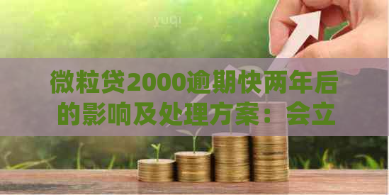 微粒贷2000逾期快两年后的影响及处理方案：会立案起诉吗？