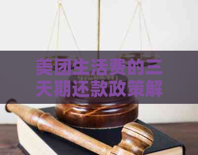 美团生活费的三天期还款政策解析：安全性及影响