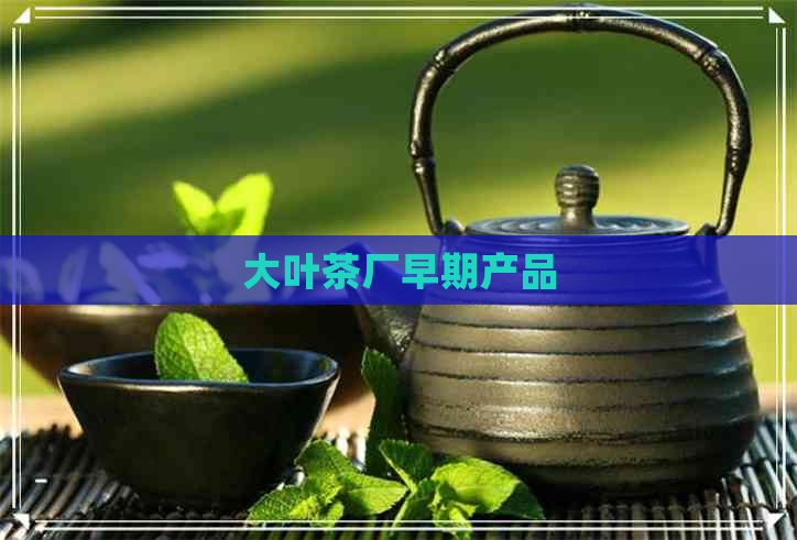 大叶茶厂早期产品