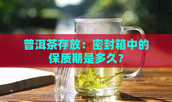 普洱茶存放：密封箱中的保质期是多久？