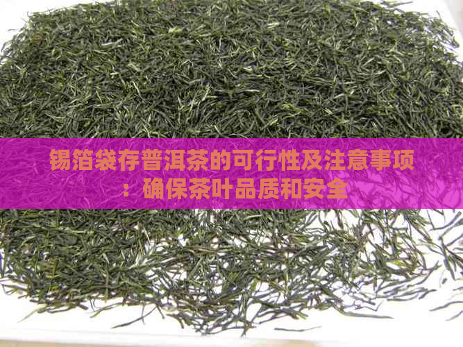 锡箔袋存普洱茶的可行性及注意事项：确保茶叶品质和安全