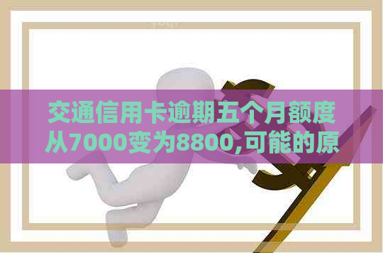 交通信用卡逾期五个月额度从7000变为8800,可能的原因和解决方法有哪些？